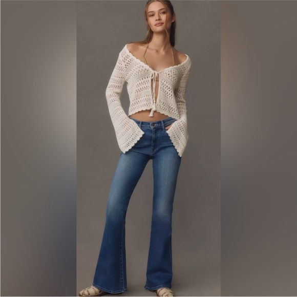 MOTHER Blue Flare Jeans - Picture 3 of 8